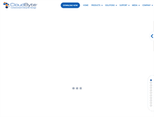 Tablet Screenshot of cloudbyte.com